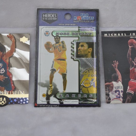 Kobe Bryant Pro magnet Michael Jordan#45 Scottie Pippen Lot of 3 basketball card - Picture 2 of 8